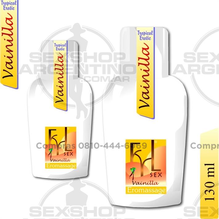 Aceites y lubricantes, Aceites y geles masajes - Crema lubricante y para masajes aroma vainilla 130 cm3